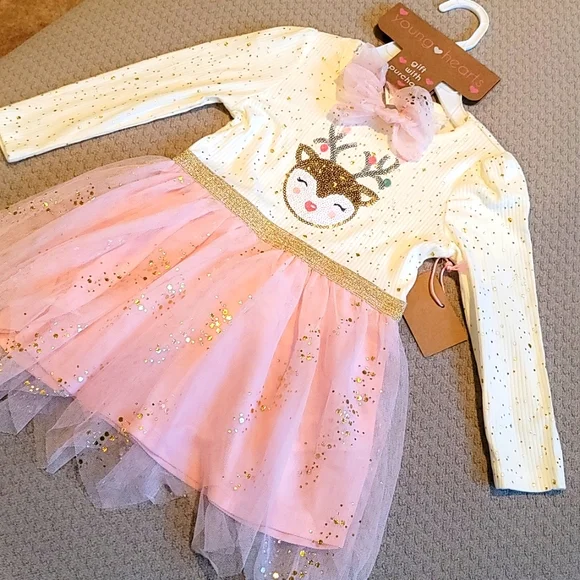 holiday tutu dress STAR TUTU DRESS 6M / PINK